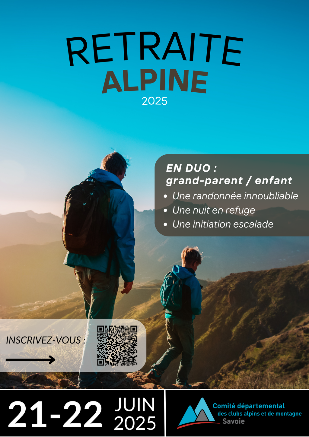 Retraite alpine caf savoie 2025